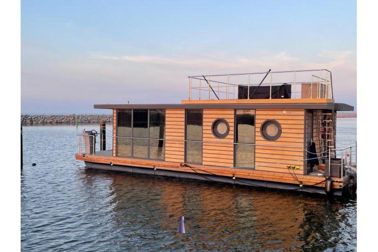 Hausboot Fjord Haven Mit Biosauna In بارث المظهر الخارجي الصورة